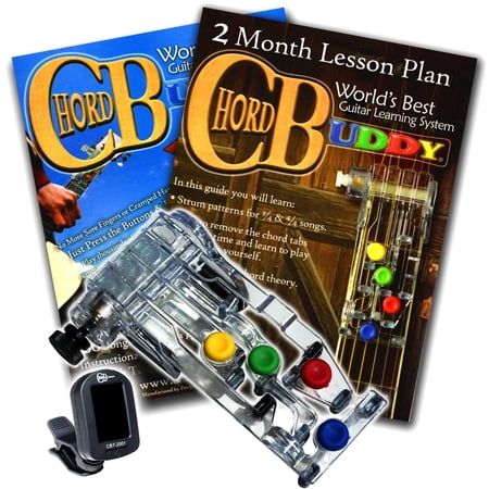 CHORDBUDDY Chord Buddy Guitar Learning System RIGHT HAND Plus Tuner Set Teaching Aid Book Lesson Plan USA