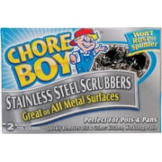 Chore Boy Stainless Steel Scrubbers - Scrubbing Pad - 2 Count