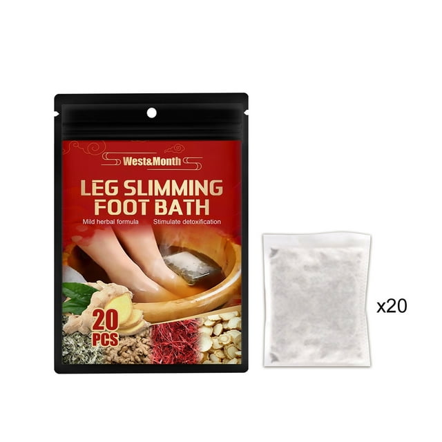CHOUXX 20 PCS Herbal Foot Soak, Lymphatic Drainage Ginger Foot Soak