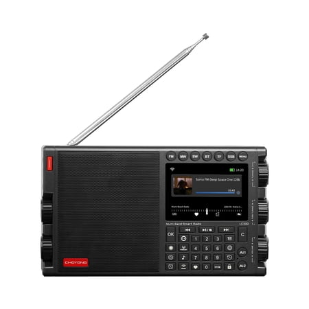 CHOYONG LC100 Multi-Band Smart Internet Radio,WiFi/4G,AM/FM/MW/SW/SSB,TF Card,Bluetooth,Recording Choyoung Radio