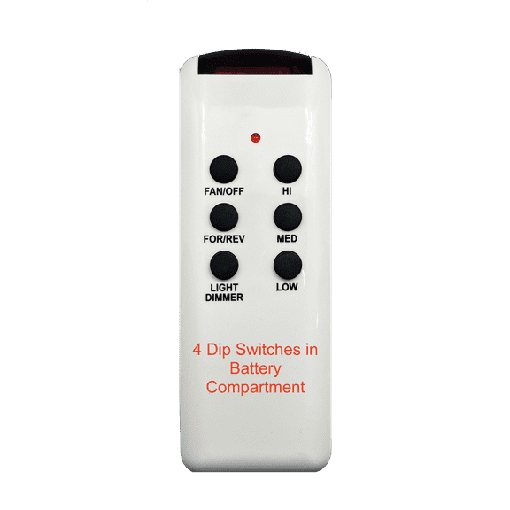 CHQ8BT7053T Ceiling Fan Remote Control 4 Dip Switch Version by MFP