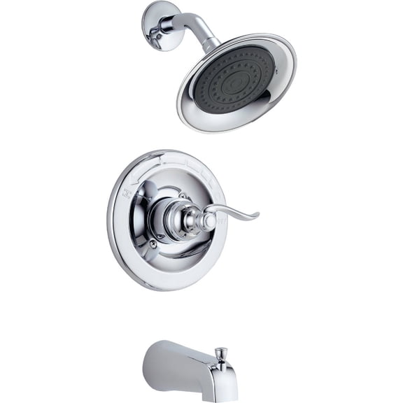 Delta Faucet Tub Faucet One Handle - Lever Handle, Chrome Finish - 1 Piece, Silver