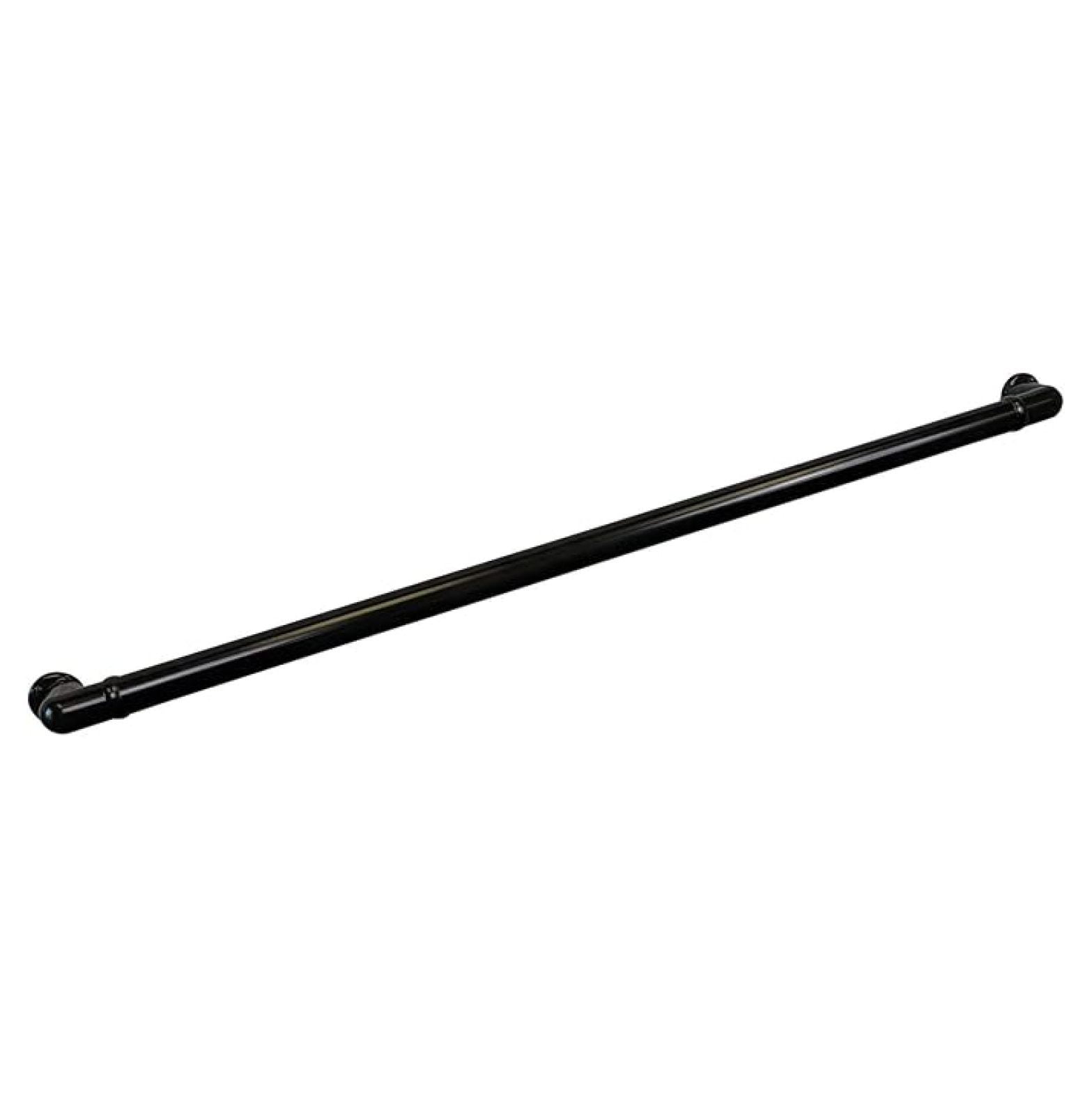 CHR 7' Handrail Section with Returns - Black - Easy to Install Stair ...