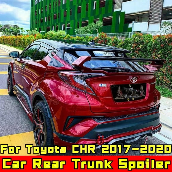 CHR Car Rear Spoiler Glossy Black Style Rear Trunk Wing Trunk Spoiler Roof Wing Body Kit For CHR 2017-2020 Car Accessories