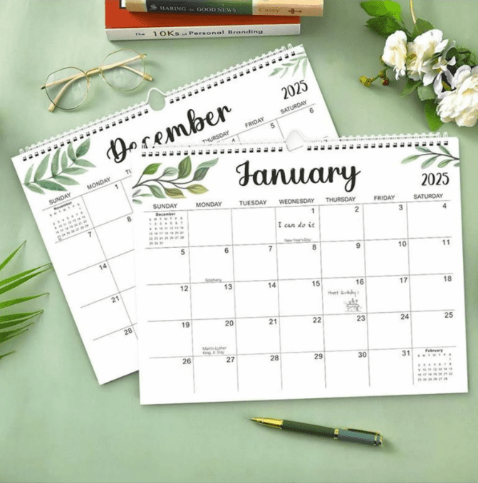 CHRATLHI 2025 Calendar 18 Month, Wall Calendar 20252026 Desk Calendar
