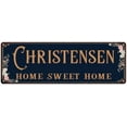 thumbnail image 1 of CHRISTENSEN Home Sweet Home Victorian 6x18 Metal Sign 106180046994, 1 of 1