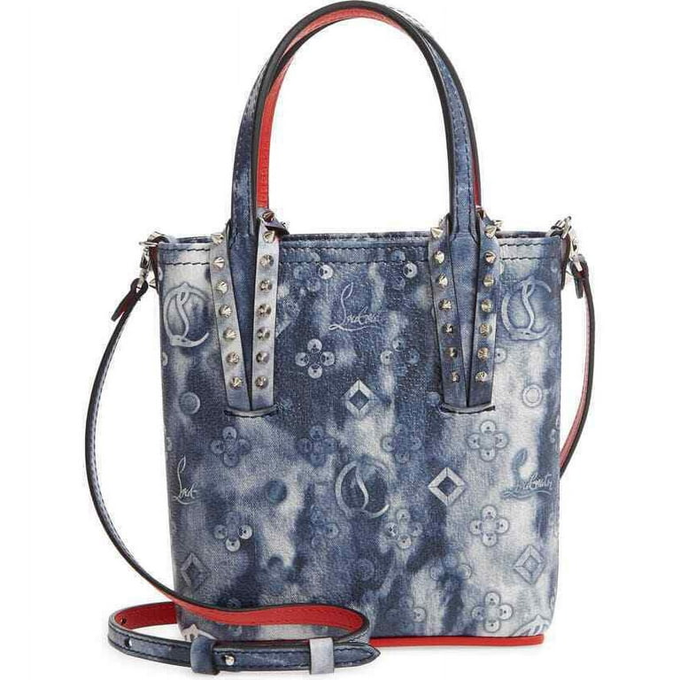 Cabata leather tote Christian Louboutin Blue in Leather - 30207149
