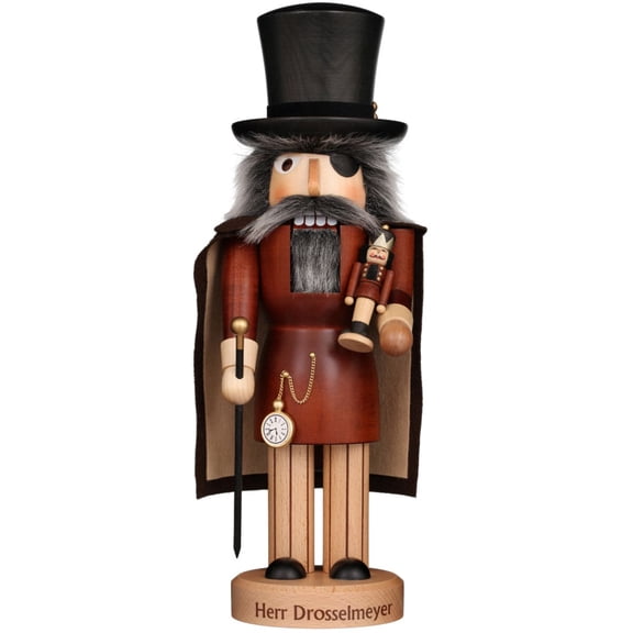 Alexander Taron 15.5" Free Standing Christian Ulbricht Handcrafted Wooden Drosselmeier Nutcracker
