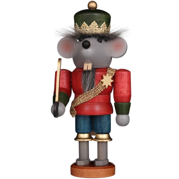 Alexander Taron 6.75" Free Standing Christian Ulbricht Handcrafted Wooden Mouse King Nutcracker