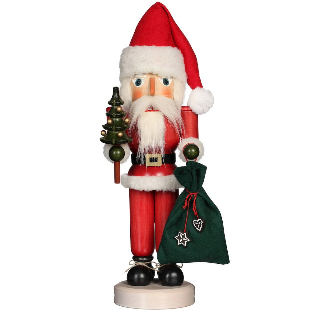 Christian Ulbricht Red and White Wooden Santa Nutcracker
