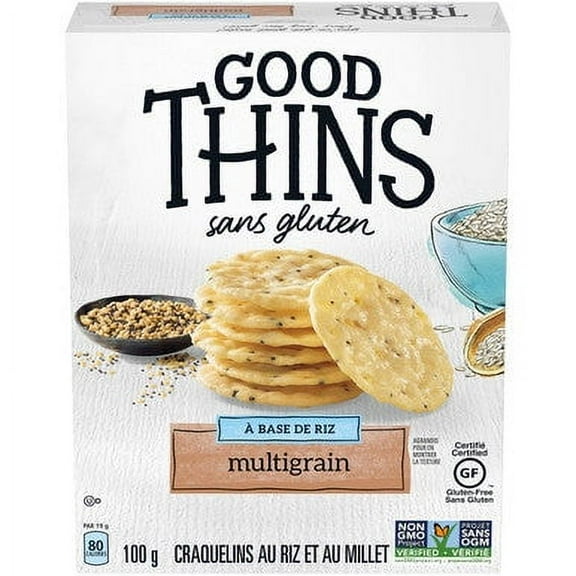 Good Thins Rice Thins Multigrain Saltines, 100g/3.5oz