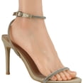 thumbnail image 1 of 【CHRISTINE-61】Women’s High Stilettos Open Square Toe Ankle Strap Heels Sexy Comfort Strappy Dress Shoes Wedding Bridal Pumps Sandals Girl Walking Shoes Summer Classic Elegant Nylon Footwear, 1 of 10