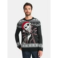 thumbnail image 1 of Disney Nightmare Before Christmas Men's and Big Men's Holiday Sweater Ugly Sweater, Sizes S-2XL, 1 of 6