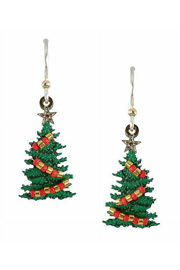 CHRISTMAS TREE Hypo-Allergenic Earrings, Sterling Silver Plated, by Sienna Sky