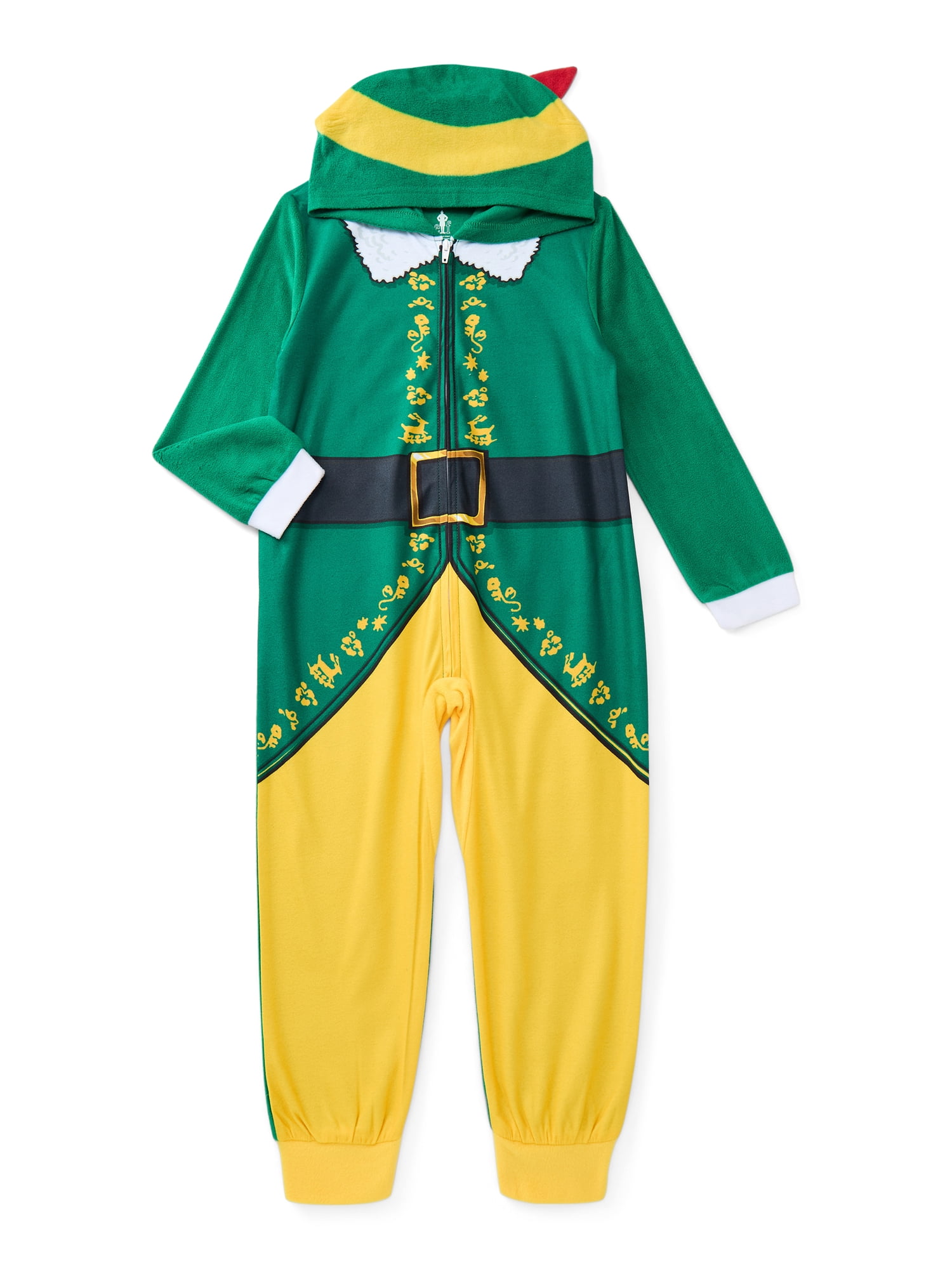 Buddy the Elf Boys Cosplay Union Suit with Hood, Sizes 4-12