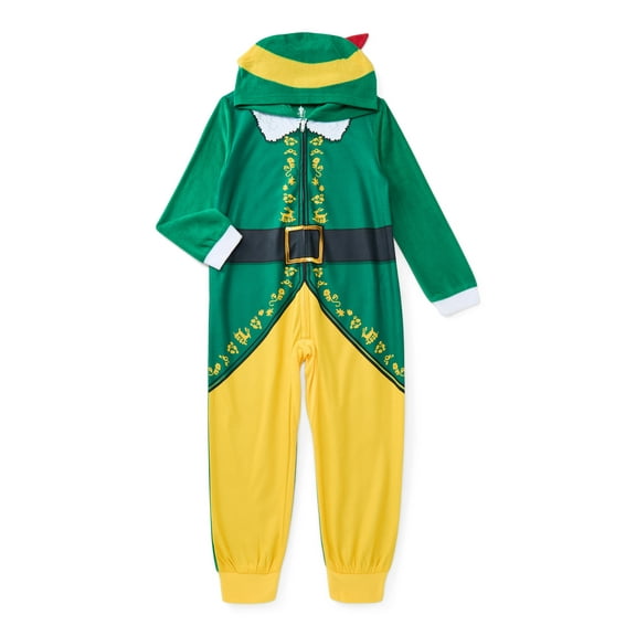 Buddy the Elf Boys Cosplay Union Suit with Hood, Sizes 4-12