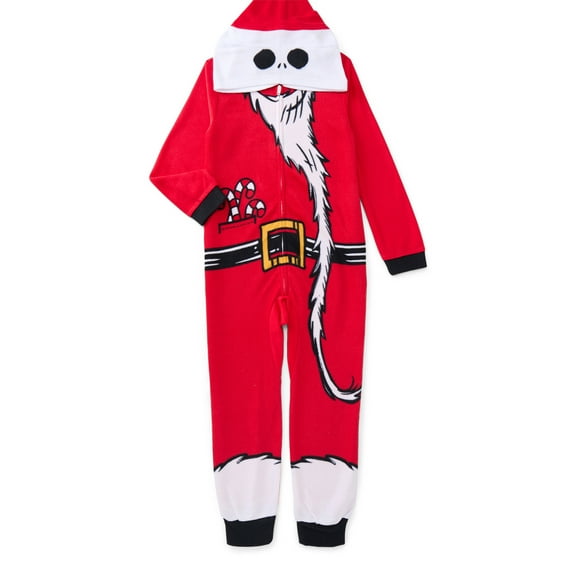 The Nightmare Before Christmas Boys Cosplay Union Suit with Hood, Sizes 4-12