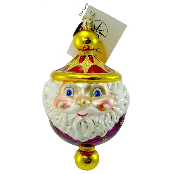 4.50In Chubby Cheerdrops, Glass, Ornament Santa Christmas 1010194 Purple