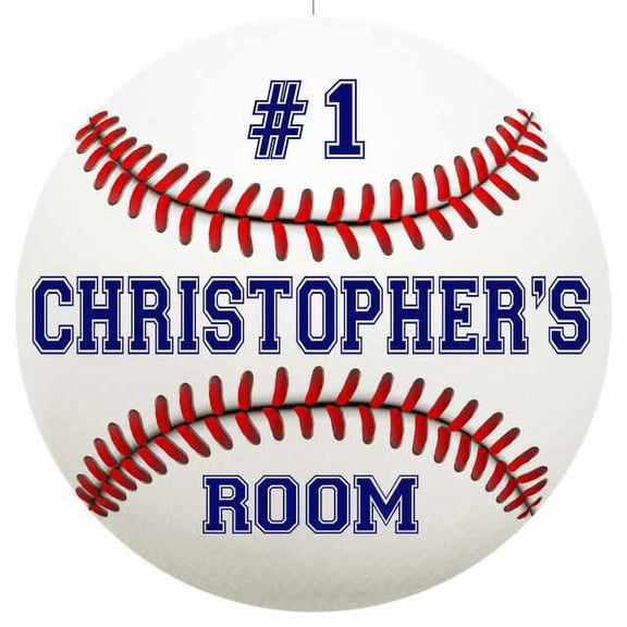 CHRISTOPHER'S Bedroom 14" Round Metal Sign Boys Room Wall Dcor 100140030008