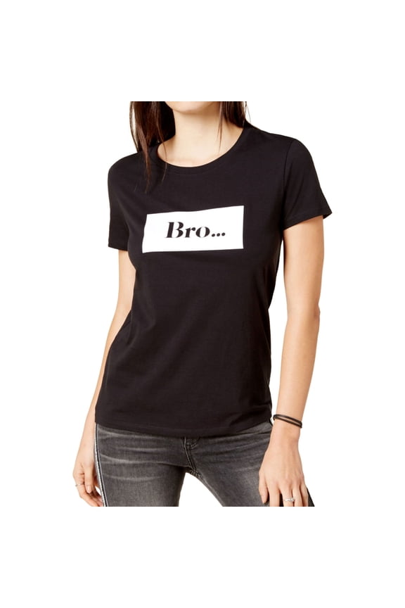 Womens Broa Graphic T-Shirt, Black, Medium