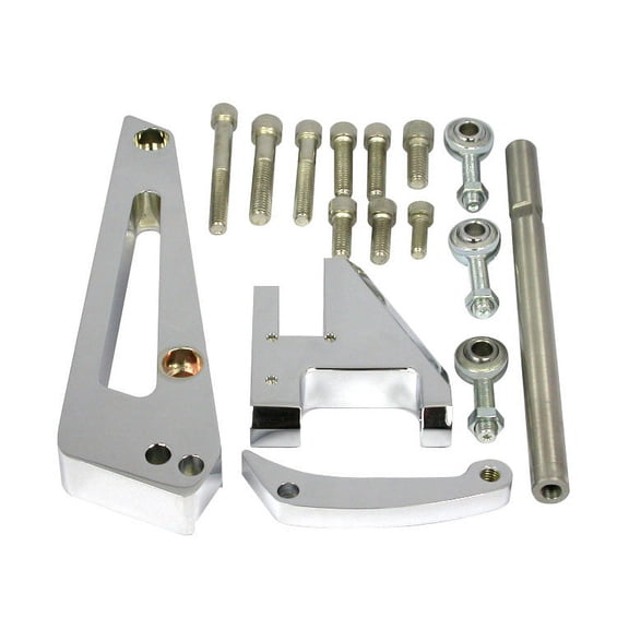 Chrome Alum BBC Alterna tor Bracket SWP