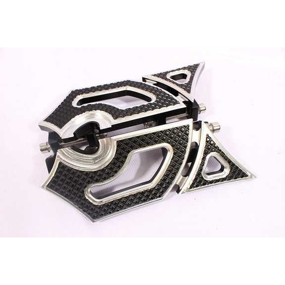 CHROME FOOTPEGS FLOORBOARDS FOOTBOARDS BOARDS REAR HARLEY TOURING SOFTAIL