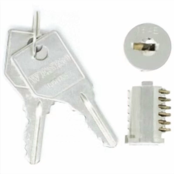 (CHROME) File Cabinet , Desk or Cubicle Replacement Lock Core Kit ...
