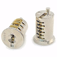(CHROME) Office Furniture Replacement Lock Core for Haworth ML120
