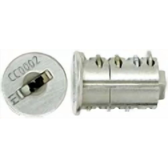 (CHROME) Replacement Lock Core Kit Includes 2 Keys for Cyber Lock CC0006