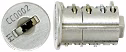 (CHROME) Replacement Lock Core Kit Includes 2 Keys for Cyber Lock CC0010