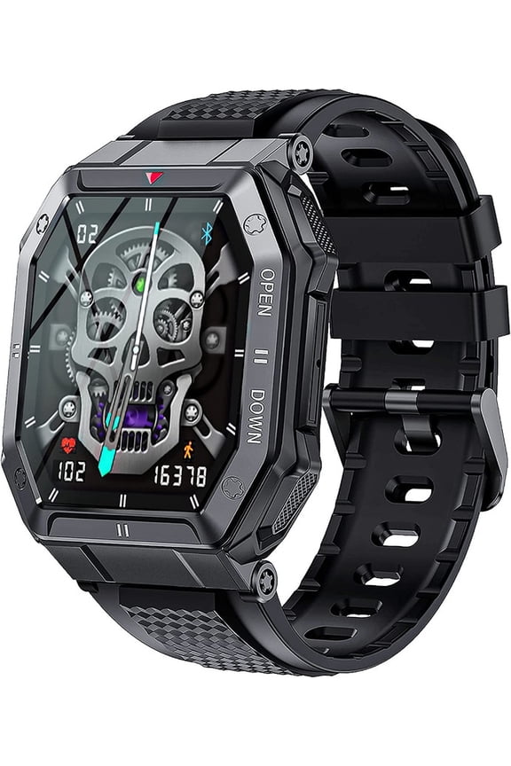 Men's Smart Watch, 1.85 Inch Sport, Fitness Tracker Watch for iPhone Android Phone