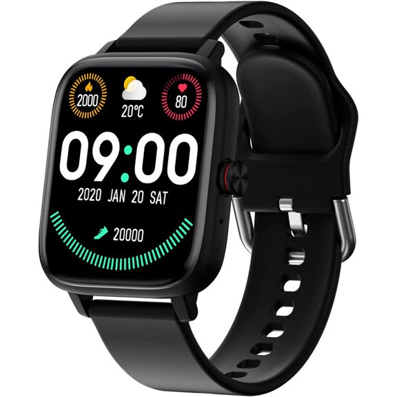 CHRONUS Smart Watch, 1.7 Inch Touch Screen Smart Fitness Tracker with Answer/Dial, Compatible with Android iOS