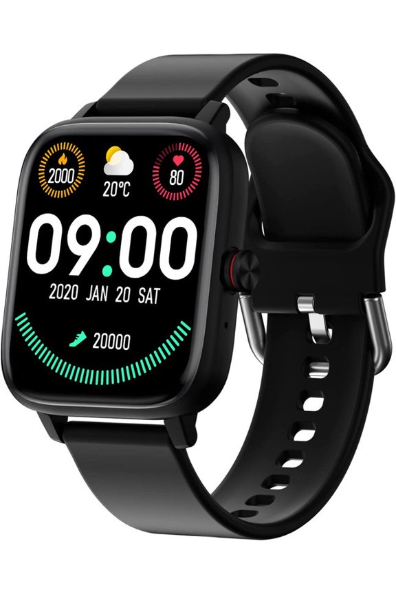 Smart Watch, 1.7 Inch Touch Screen Smart Fitness Tracker with Answer/Dial, Compatible with Android iOS