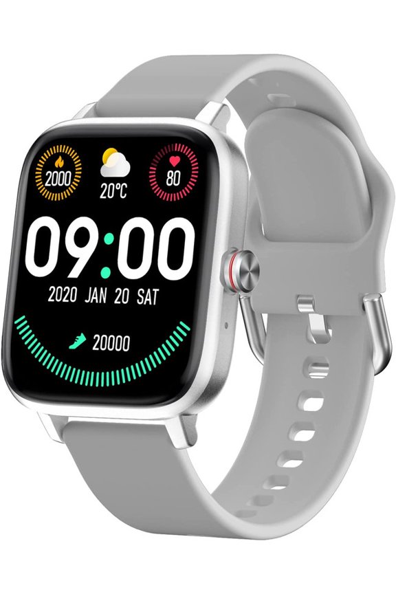 Smart Watch, 1.7 Inch Touch Screen Smart Fitness Tracker with Answer/Dial, Compatible with Android iOS
