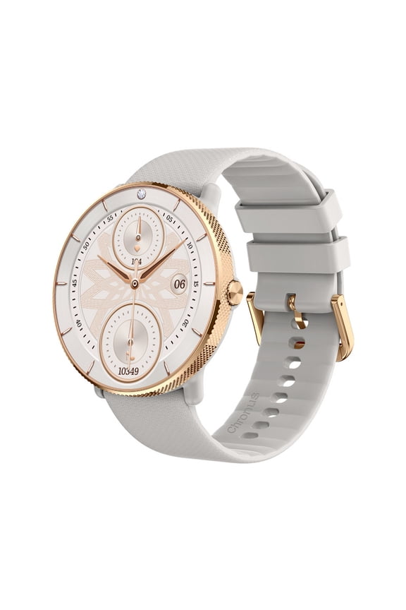 Women's Connected Watch with Bluetooth 5.3 Call-1.39" AMOLED Women's Smartwatch-Gold
