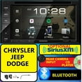 thumbnail image 1 of CHRYSLER JEEP DODGE Power Acoustik Bluetooth Double Din DVD Stereo +Kit /Harness, 1 of 8