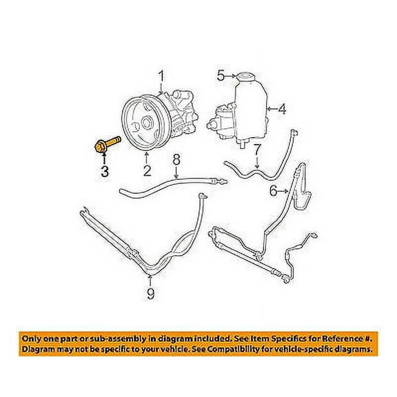 CHRYSLER OEM-Alternator Bolt 6104206AA Fits select: 2007-2018,2020-2021 JEEP GRAND CHEROKEE