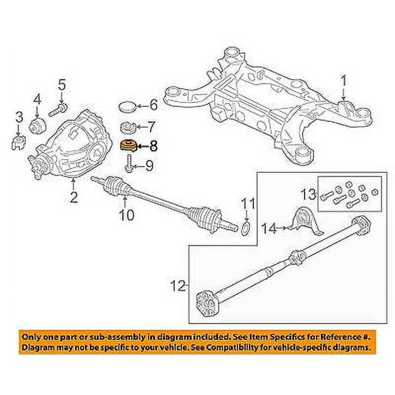 CHRYSLER OEM Axle Differential-Rear-Differential Mount 4578191AA