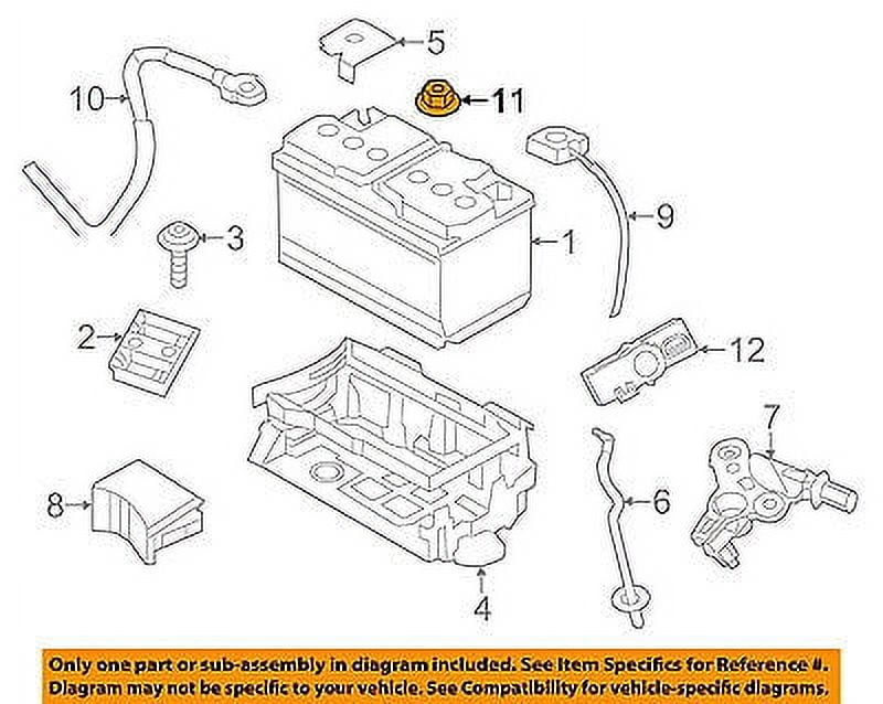 CHRYSLER OEM Battery-Positive Cable Nut 6101802 - Walmart.com