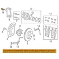 thumbnail image 1 of CHRYSLER OEM Brake-Front-Caliper Mount Bolt 6510023AA, 1 of 2