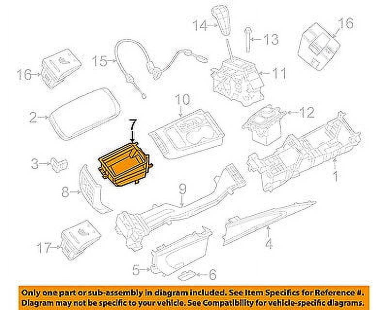 CHRYSLER OEM Center ConsoleBin 68212884AA