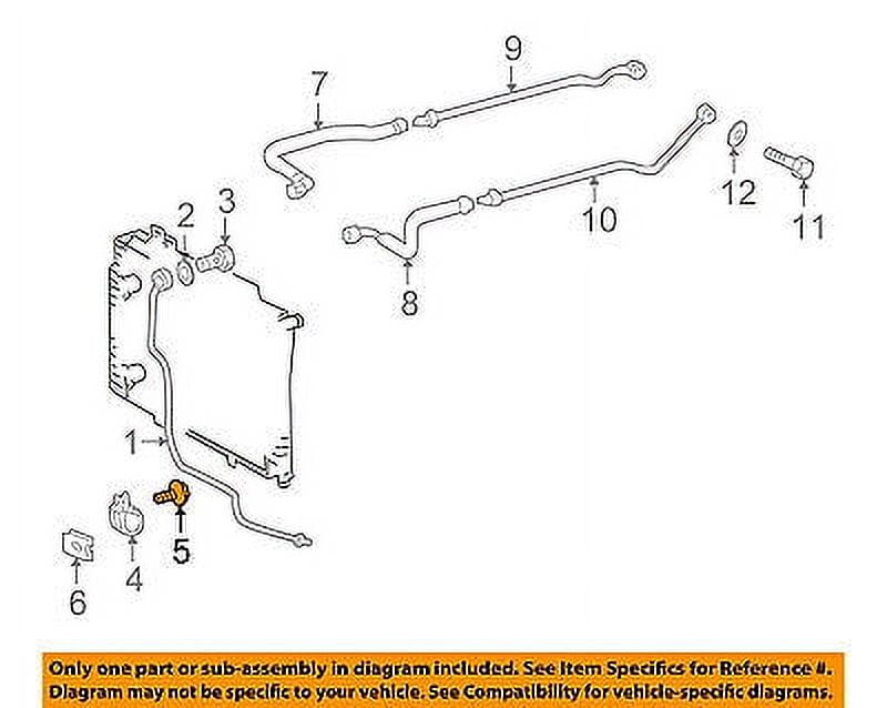 CHRYSLER OEM Crossfire Transmission Oil CoolerPressure Line Bolt 5126197AA