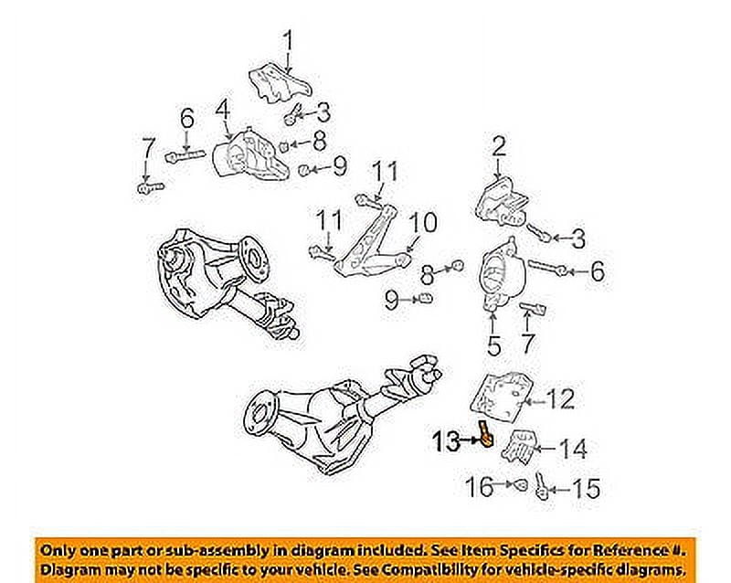 CHRYSLER OEM Engine Motor TransmissionTransmission Mount Bracket Bolt