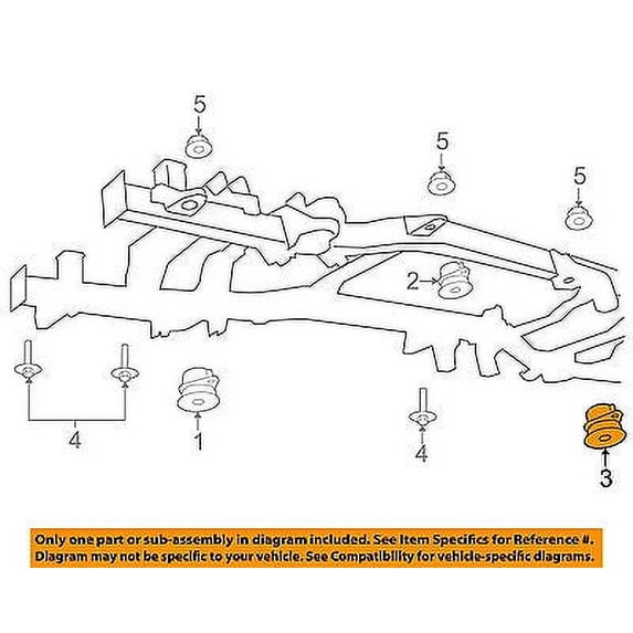 CHRYSLER OEM Frame-Upper Insulator 55366482AC