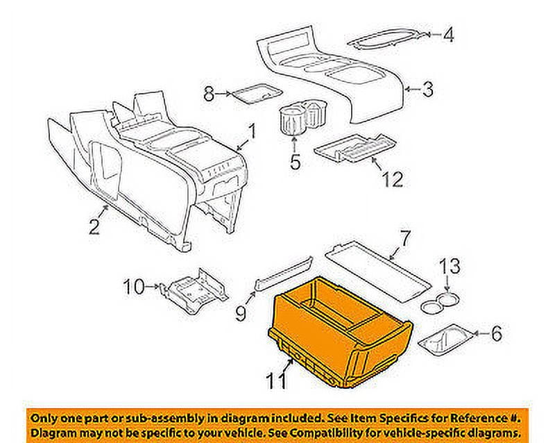 CHRYSLER OEM Front Center ConsoleBin 1VN87HL5AA