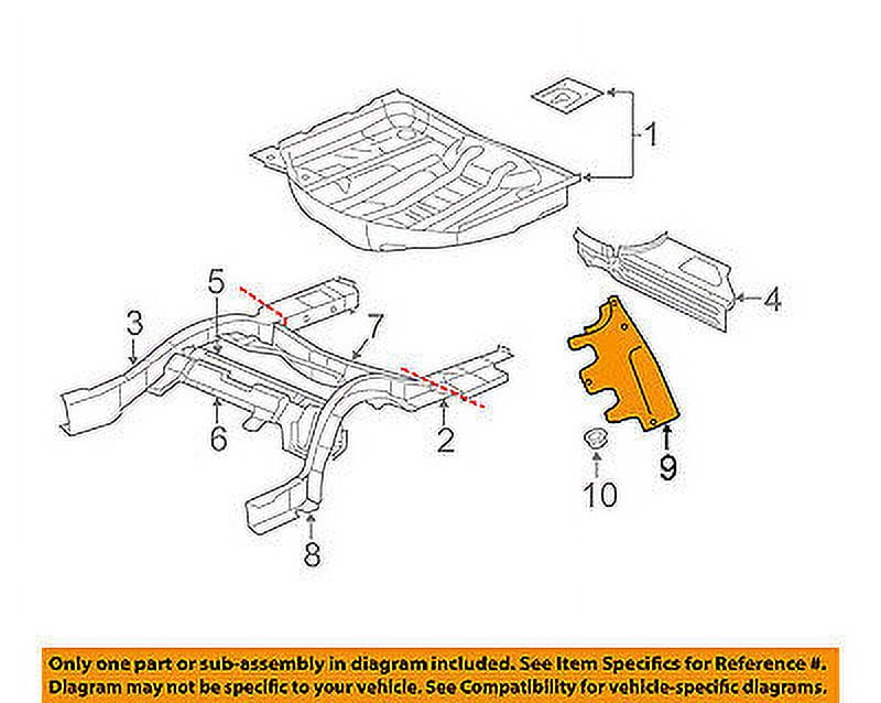 CHRYSLER OEM Fuel SystemUnderbody Shield 4806232AB