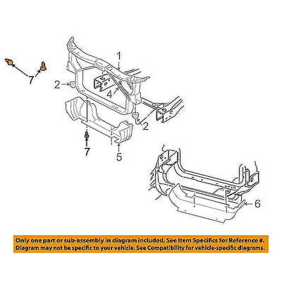 CHRYSLER OEM Radiator Core Support-Air Deflector Pin 6503221