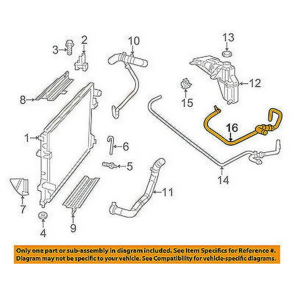 CHRYSLER OEM Radiator-Return Hose 55038133AC