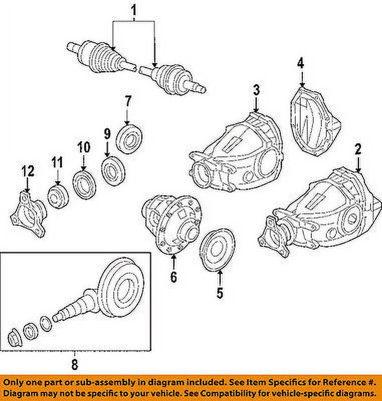 CHRYSLER OEM Rear DifferentialPinion Yoke Companion Flange 68065466AA