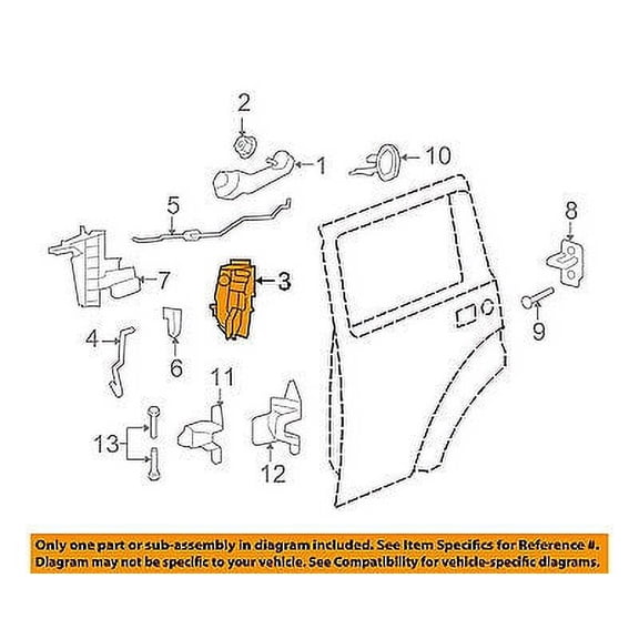 CHRYSLER OEM Rear Door-Lock Actuator/Motor 4589278AJ